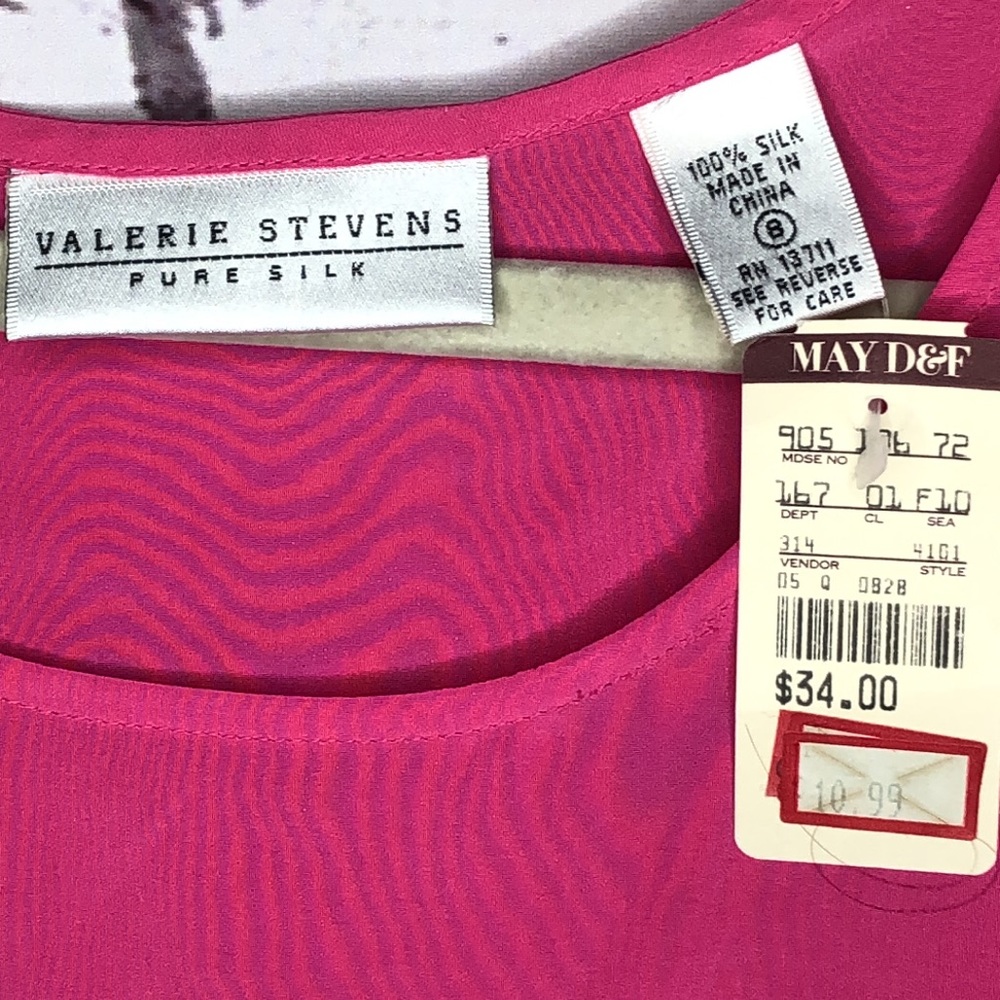 Valerie Stevens pure silk tank - Picture 2 of 6
